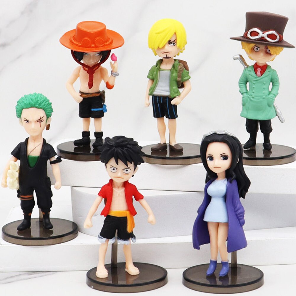 6pcs/set Anime One Piece Action Figure PVC Luffy New Action Collectible ...