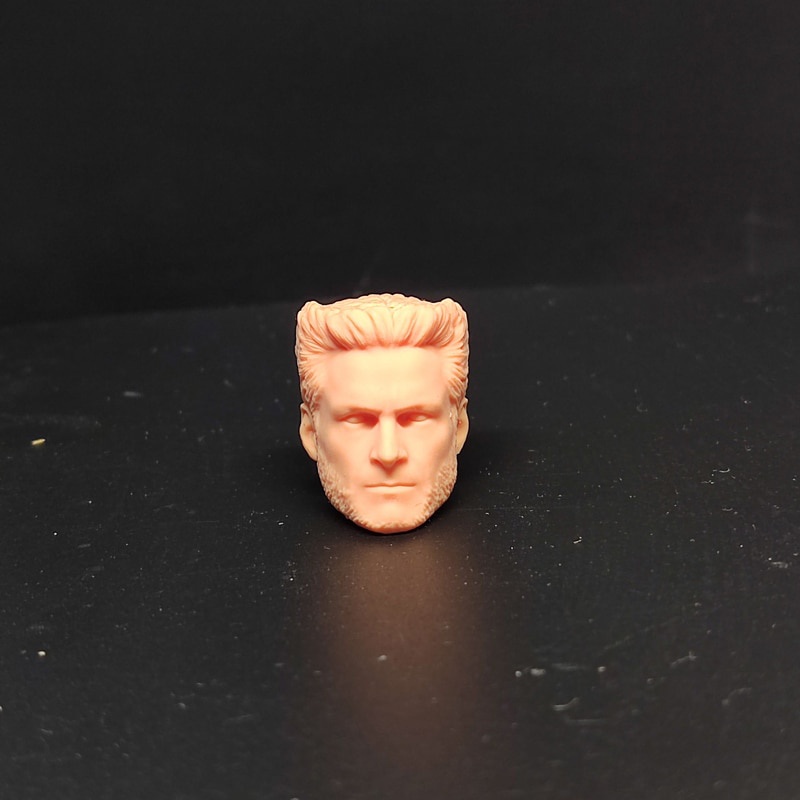 46F 1/12 Scale X Boy 4.0 Hugh Jackman Head Sculpt Unpainted Fit 6 ML ...