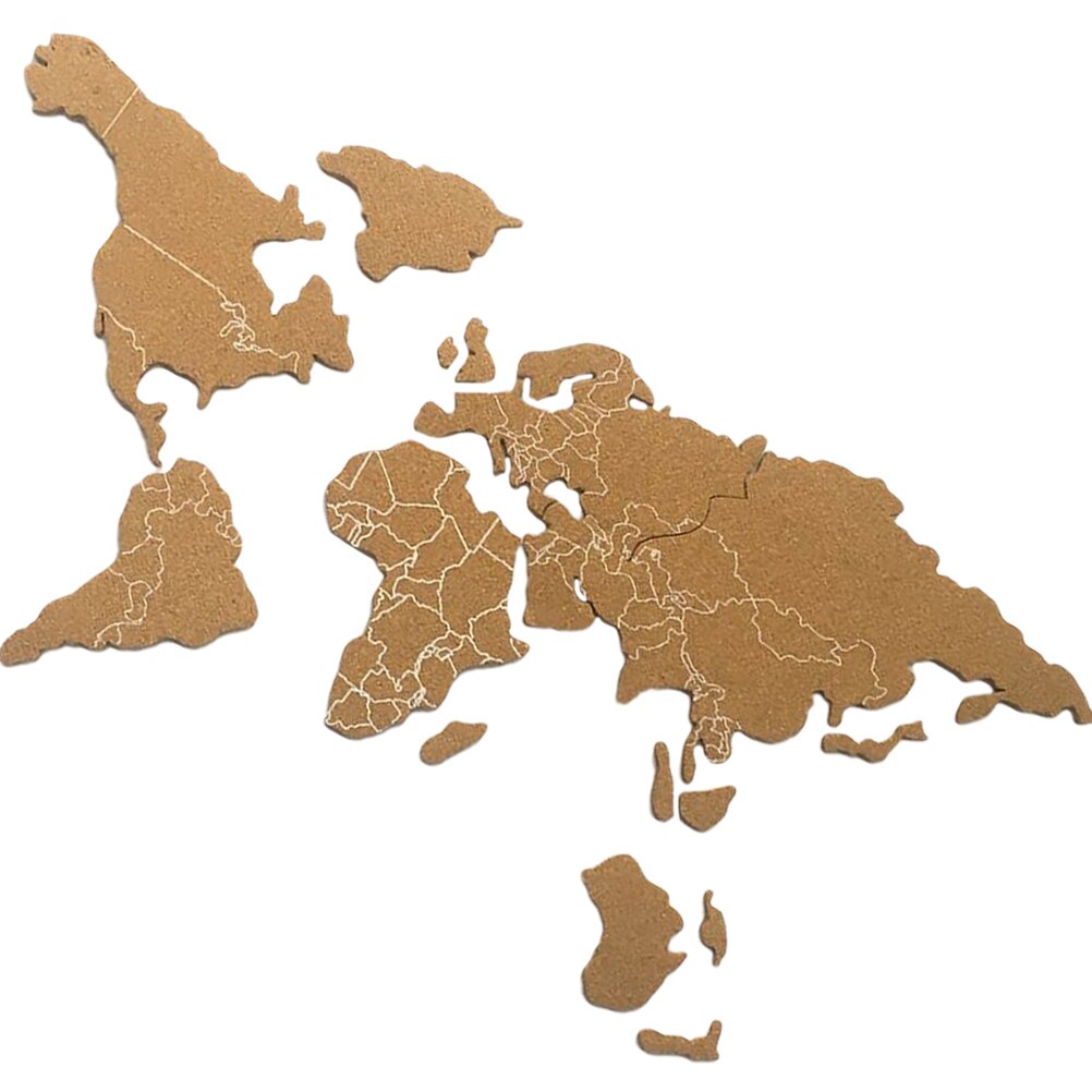 xw2 1 Set Adhesive Cork Board World Map Pin Board Map Cork Board PL5