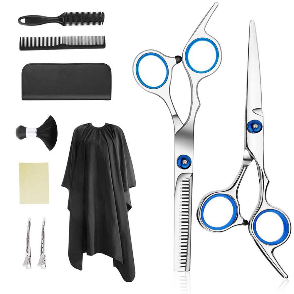 ♠Professional Hair Cutting Thinning Scissors Shears Barber Cape