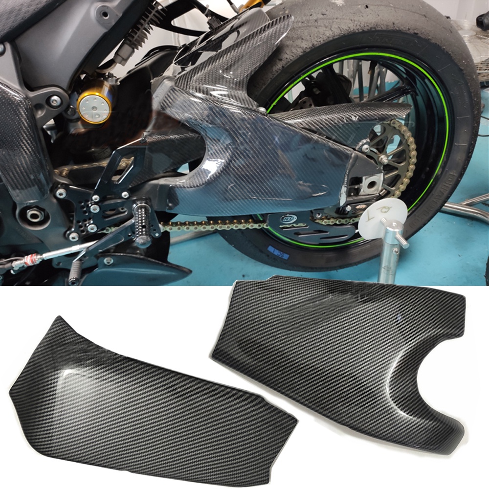 For Kawasaki ZX6R Parts Moto Swingarm Cover Cowl Fairing Frame Panel