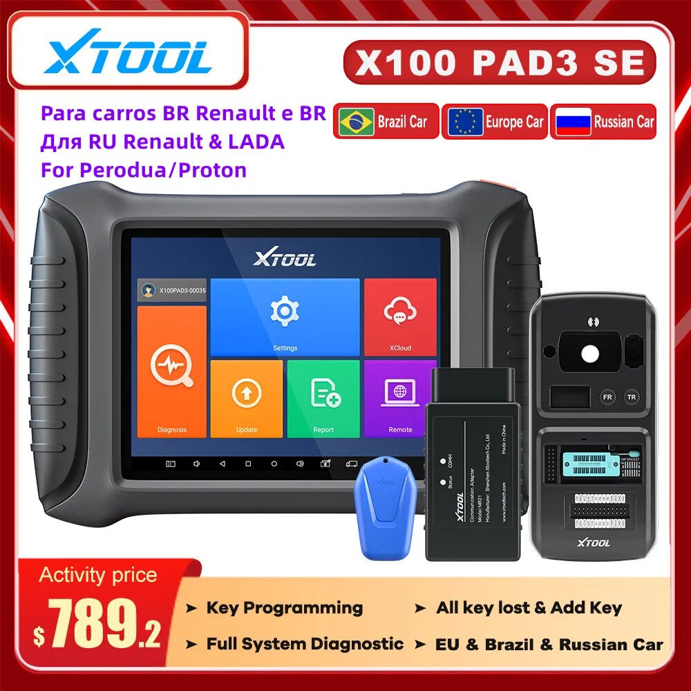 XTOOL X100 PAD3 SE Key Programming Auto Car Scan tool BiDirectional