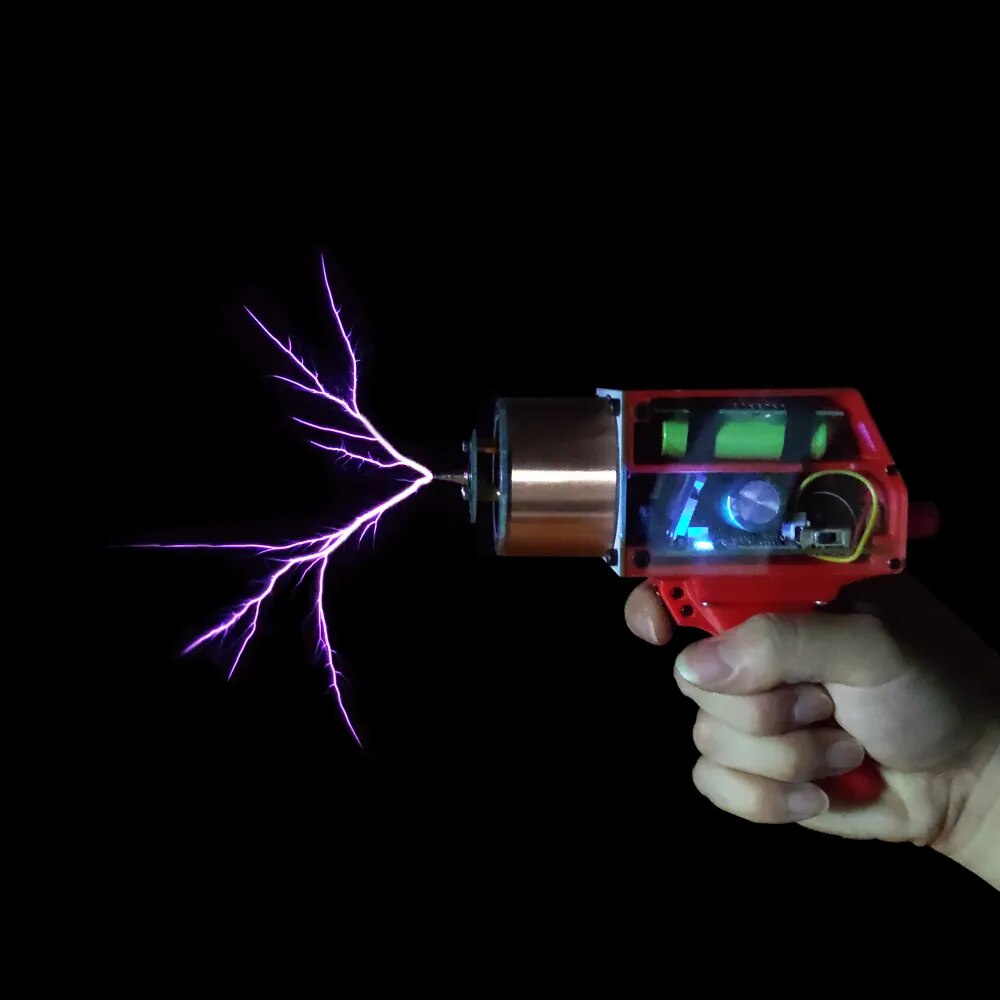 Portable Hand Held Tesla Coil Arc Generator Auto Keep Release Arc ...