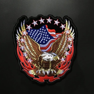 PGY Punk Black Military Patch Embroidery ironing Clothes Patches