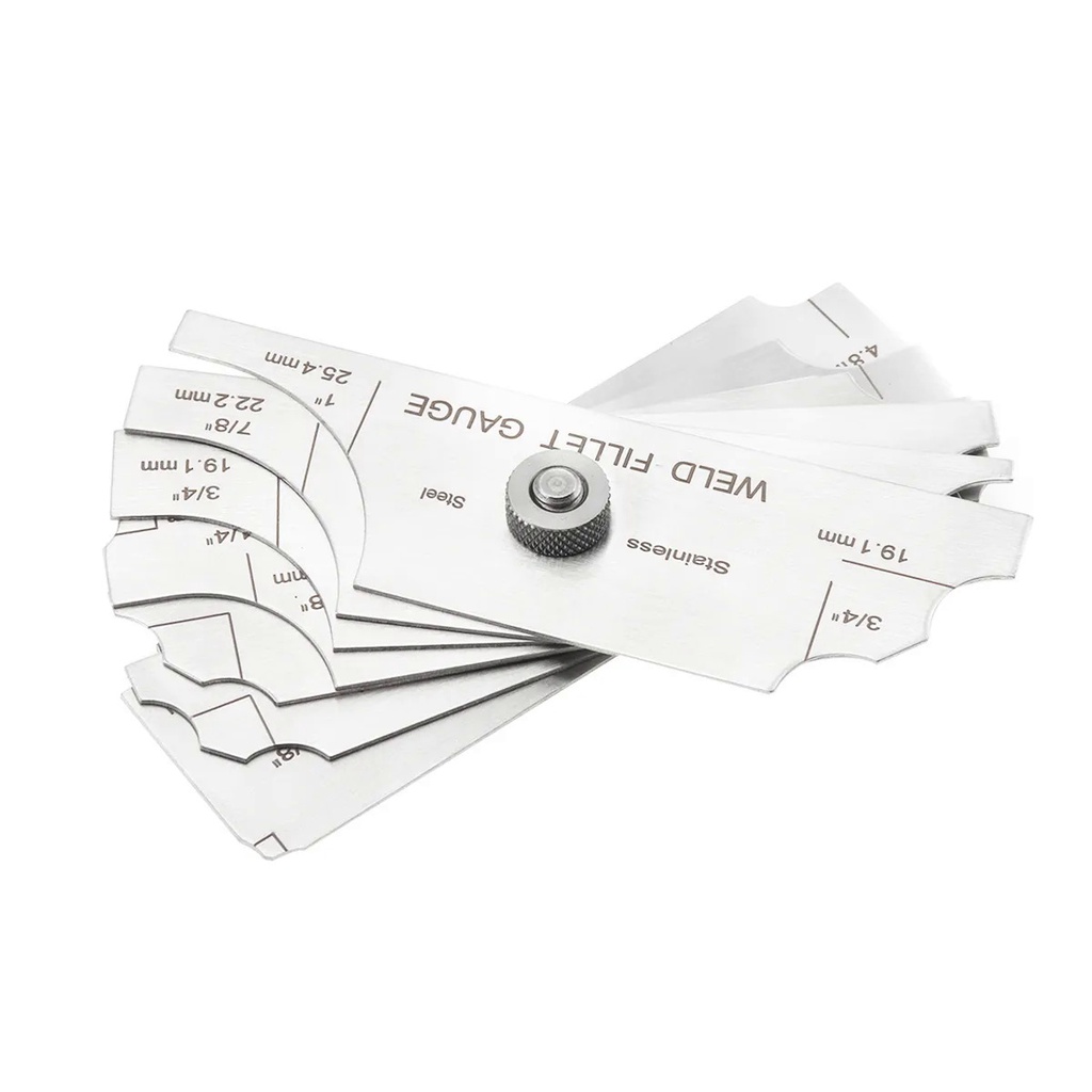 RCB3 7 Pieces Fillet Welding Inspection Gauge Set Rule Gauge Cam Type