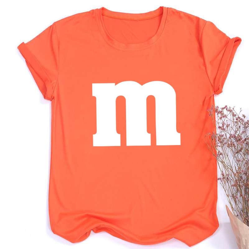 Candy Clothes M Women Funny Pattern Candy Women M&M'S TShirt Shirts