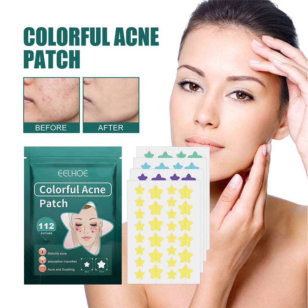 Skincare112pcs Pimple Patches Fade Face Spot Repair Star Shaped Pimple