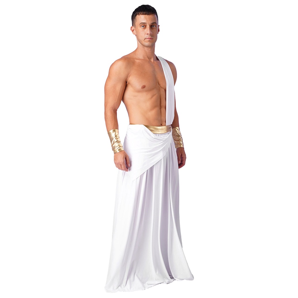 Traditional Wearmen Ancient Greek God Costumes Roman Gladiator Halloween Cosplay Medieval Knight