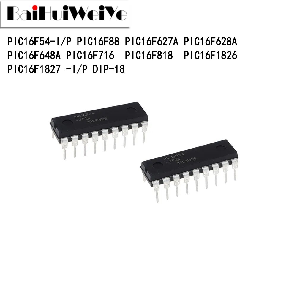 New PIC16F54-I/P PIC16F88 PIC16F627A PIC16F628A PIC16F648A PIC16F716 ...