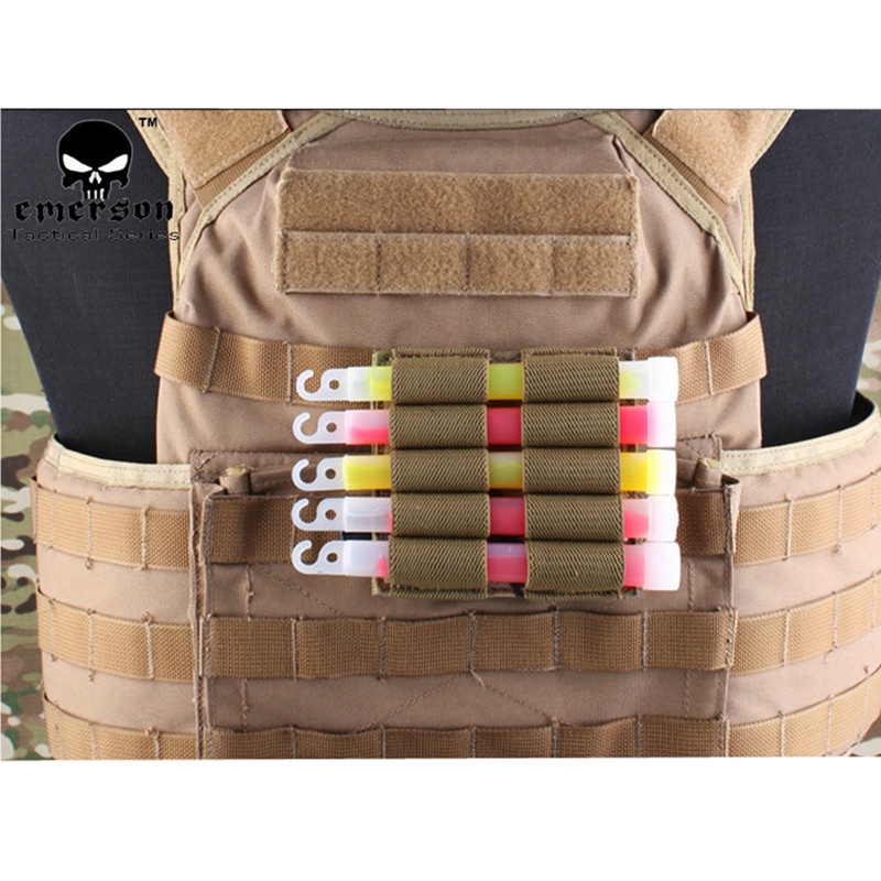 EMERSON Tactical Military Light Stick Pouch Molle Glow Stick Carrying