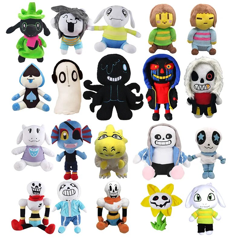 336 20 New Styles Undertale Plush Toys Cartoon Sans Plush Dolls Frisk ...