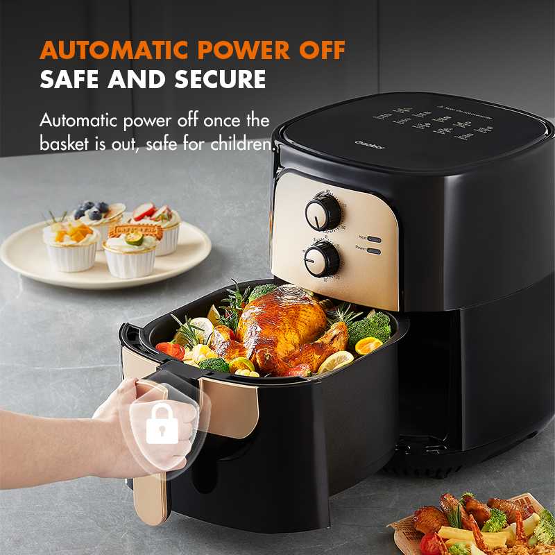Gaabor 6.5L Super Capacity Air Fryer, Nonstick Coating and Multi