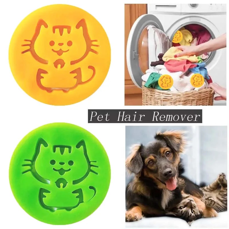 ♡2PCS Pet Hair Remover Washing Machine Hair Remover Reusable Cat Dog