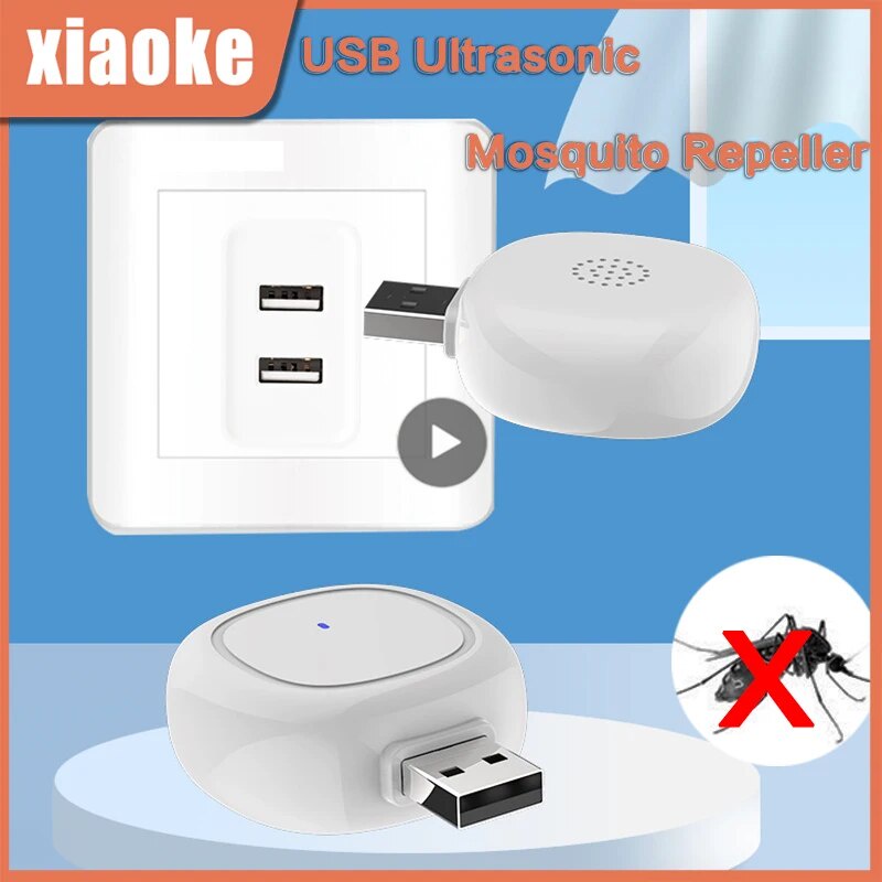 ♠Portable Ultrasonic Mosquito Repellents Electric Mosquito Device USB ...