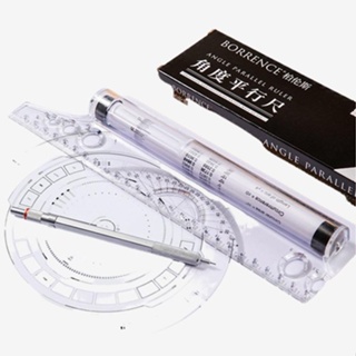 Portable Parallel Roll Ruler Foot Angle Rule Rolling Rulers for Students 