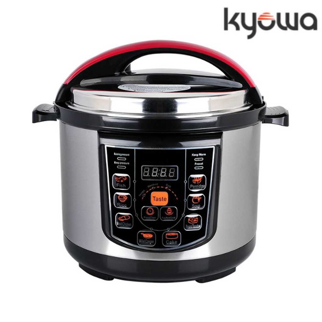 Kyowa Electric Pressure Cooker 6.0 Liters 8 PreSet Functions With