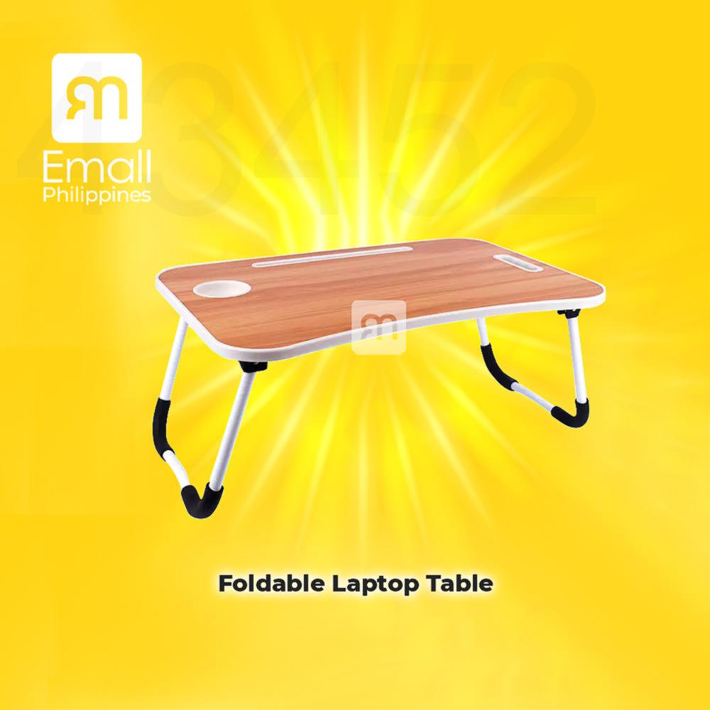 COD Emall Philippines Foldable Laptop Table, Portable Laptop Bed Tray