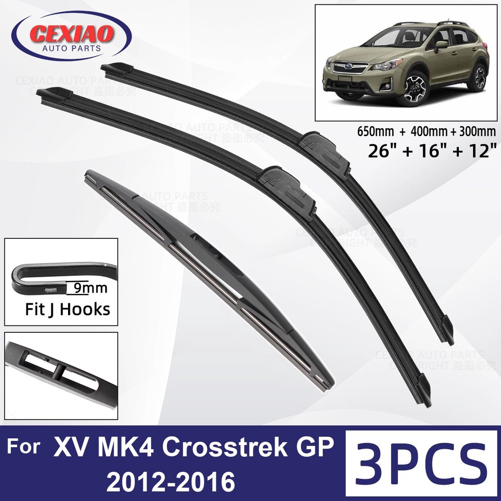 ∋﹍For Subaru XV MK4 Crosstrek GP 2012 2016 Car Front Rear Wiper