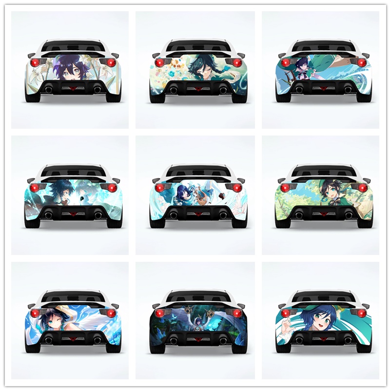 ☁Venti (Genshin Impact) Car Wrap Rear Car Stickers The Car Decal Car ...