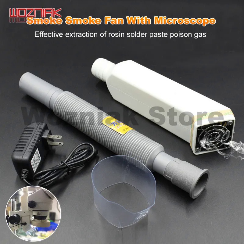 Wozniak Microscope Exhaust fan Effective extraction of rosin welding