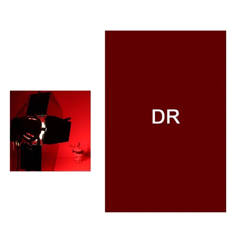 ☽Filter Paper Photo Gels Stage Lighting Red Head Light Strobe