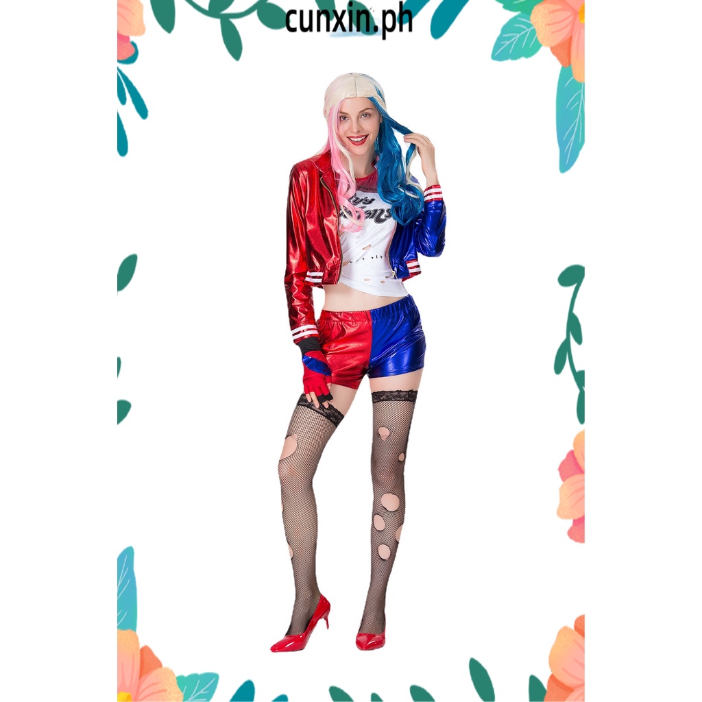 Halloween Cos Womens Suicide Squad Harry Quinn Harley Quinn Harley Quinn Adult Costume Cosplay