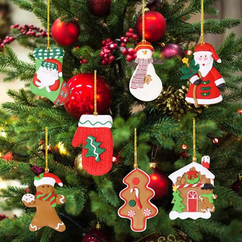 Ginger Bread Men Ornaments Mini Gingerbread Men Figurines Tree ...