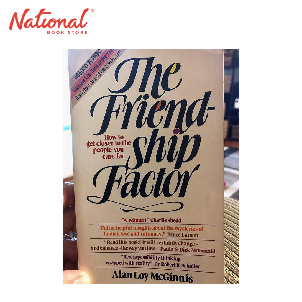 Friendship Factor by Alan Loy Mcginnis - Trade Paperback - Health ...