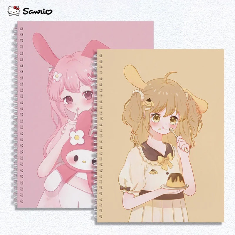 ♨B5/A4/8K Cute Girl Sketchbooks Kawaii Sanrio My Melod Cartoon Student ...