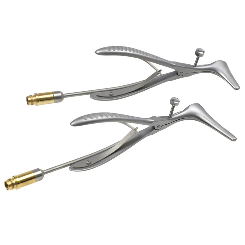 ☂Stainless Steel Rhinoscope with Light Guide Nasal Speculum Spreader