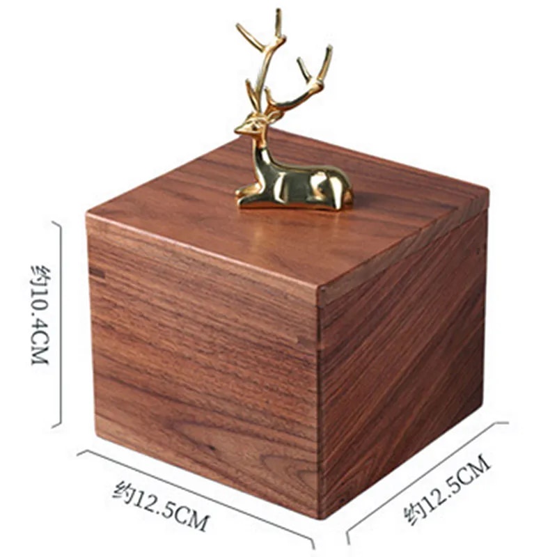 ☝to Clear Memorial Wooden Pet Cremation Ashes Urn Ash Casket Coffin Box 