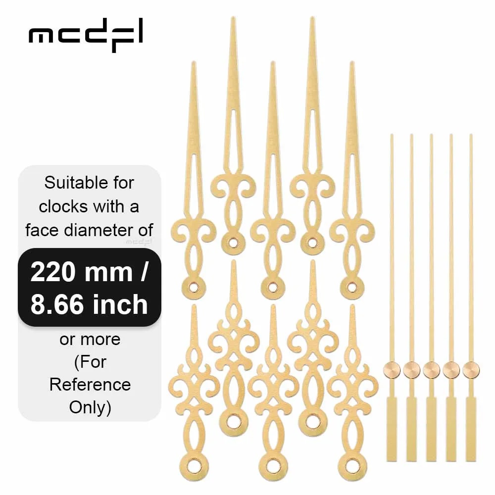 유MCDFL Gold Wall Clock Hands Grandfather Antiques Clocks Components