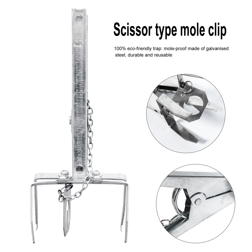 Mole Eliminator Trap Multi-Function Rat Galvanized Catch Trap Wild ...