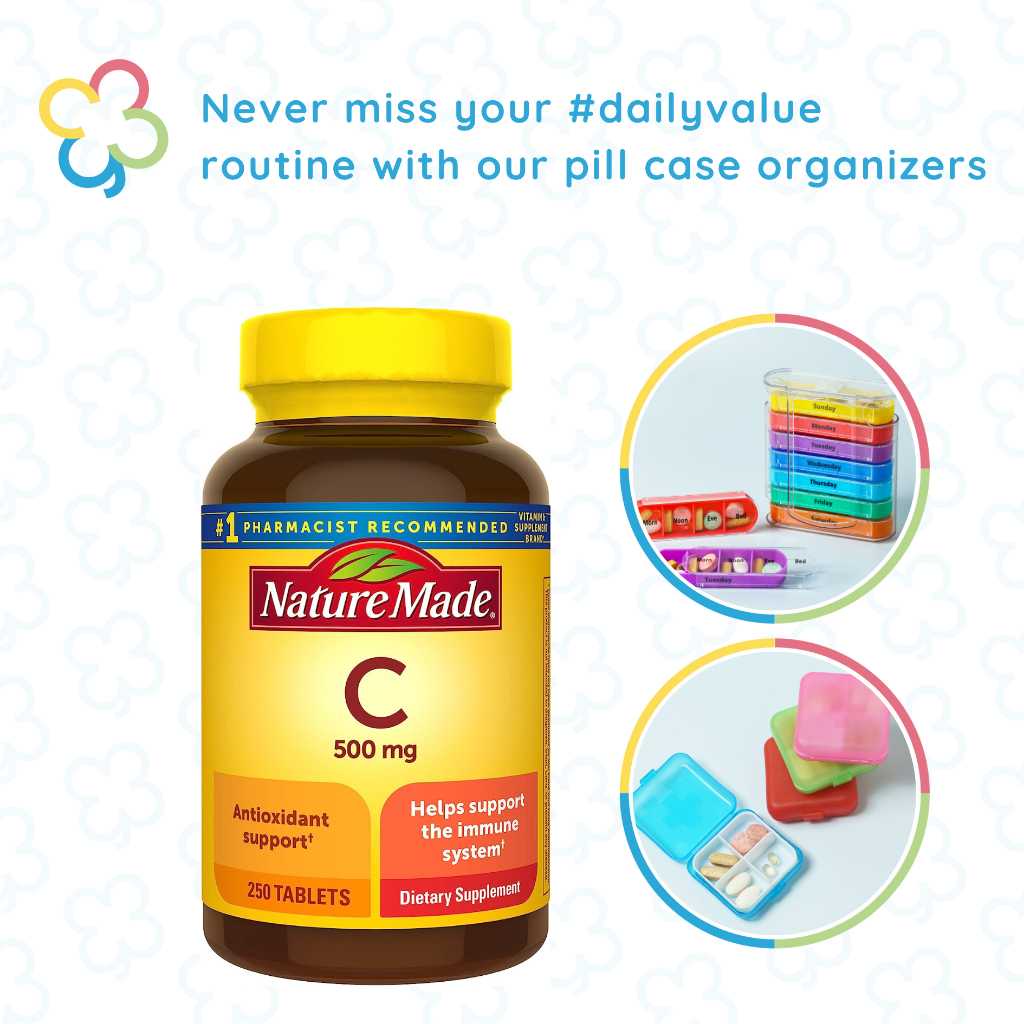 Nature Made Vitamin C 500 mg, Immune Support, 250 Tablets(11/2025