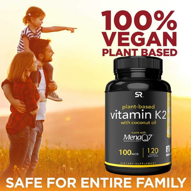 Vitamin K2 (as MK7) with Organic Coconut Oil Supports Bone Mineral