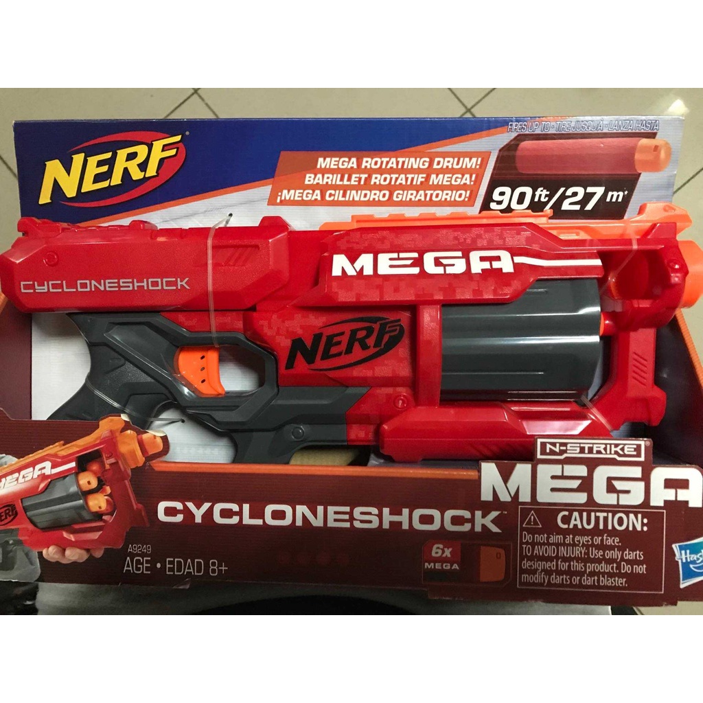 Nerf N Strike Mega Cycloneshock Blaster Orange Trigger Shopee Philippines