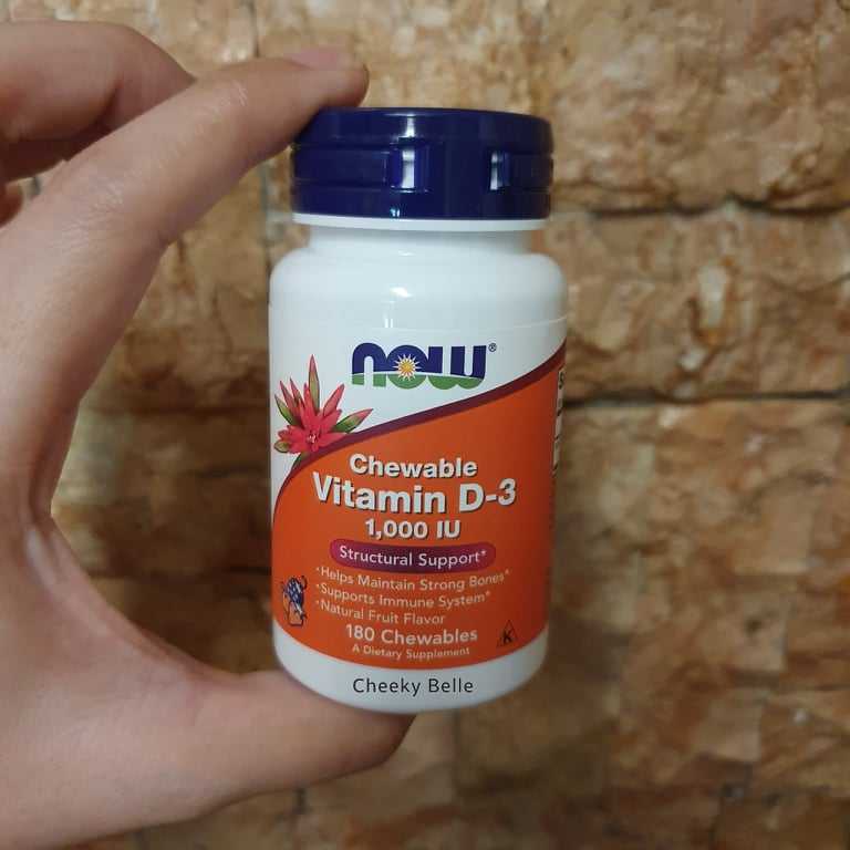 Chewable Vitamin D, Natural Fruit Flavor, Vitamin D for Kids, Vitamin D