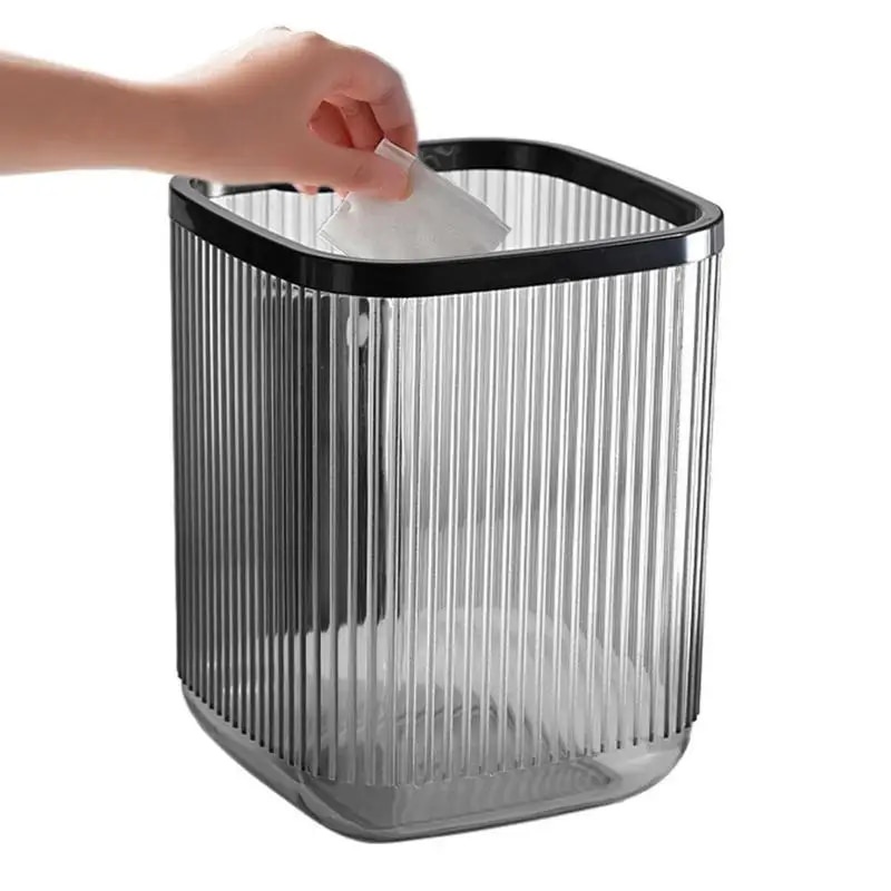 ★Rubbish Bin Table Dustbin Mini Waste Bin Desktop Office Trash Can Home