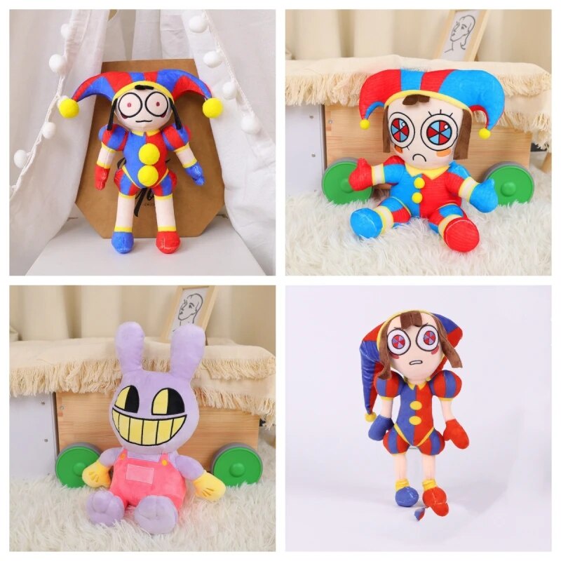THE AMAZING DIGITAL Circus Pomni Jax Plush Doll Stuffed Toys Birthday Xmas Gift EUR 3,61