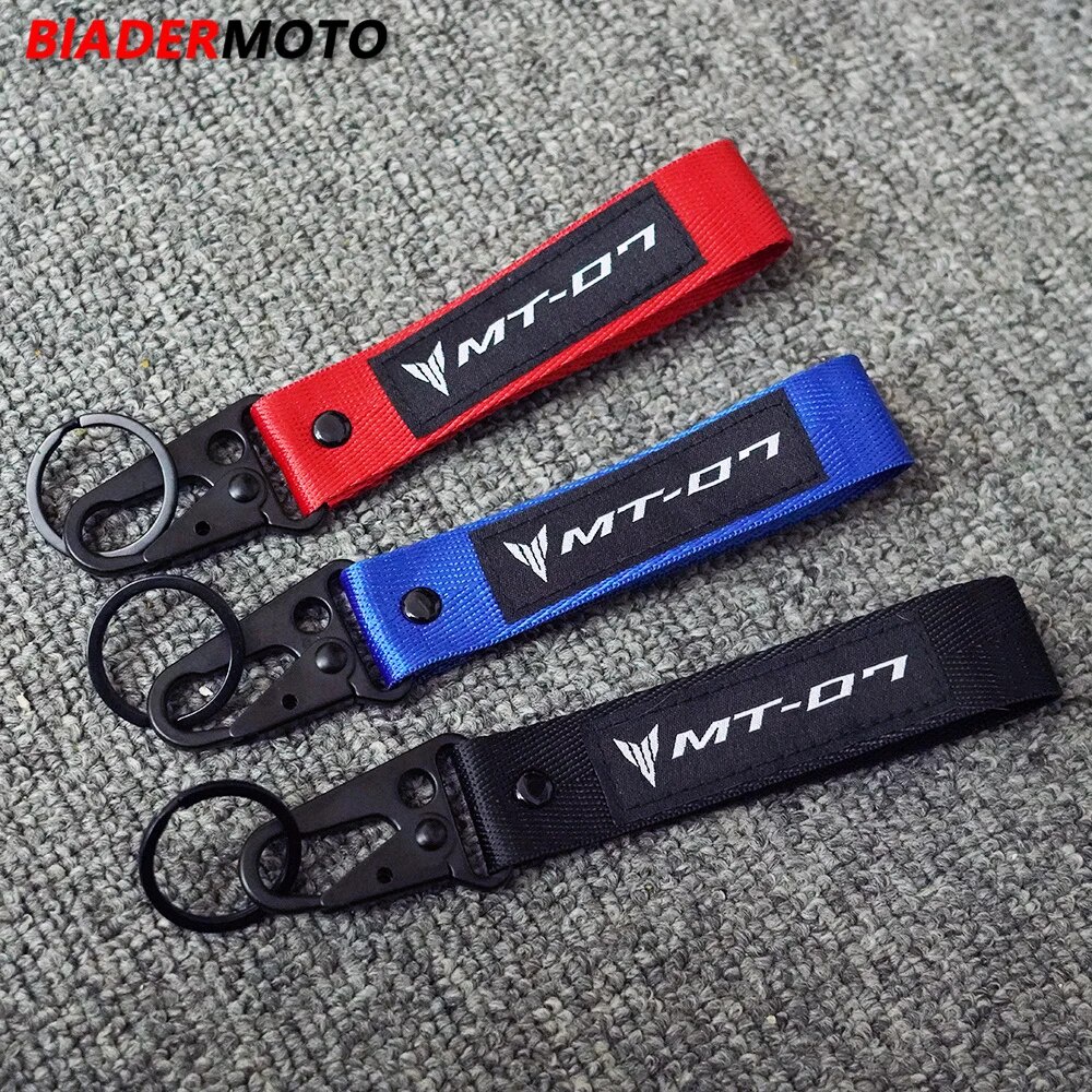 Embroidery Keychain For YAMAHA MT 03 07 09 MT07 YZFR3 TMAX NMAX XMAX ...