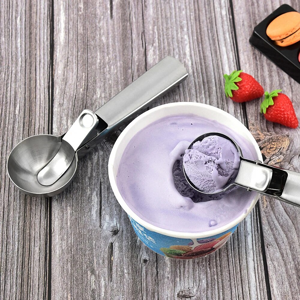 【Multifunction Small Ice Cream Scoop Ice Cube Mold Stainless Steel