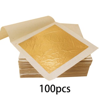 Edible Gold Leaf Real Gold Foil 100pcs/Per Booklet 24K Pure Gold