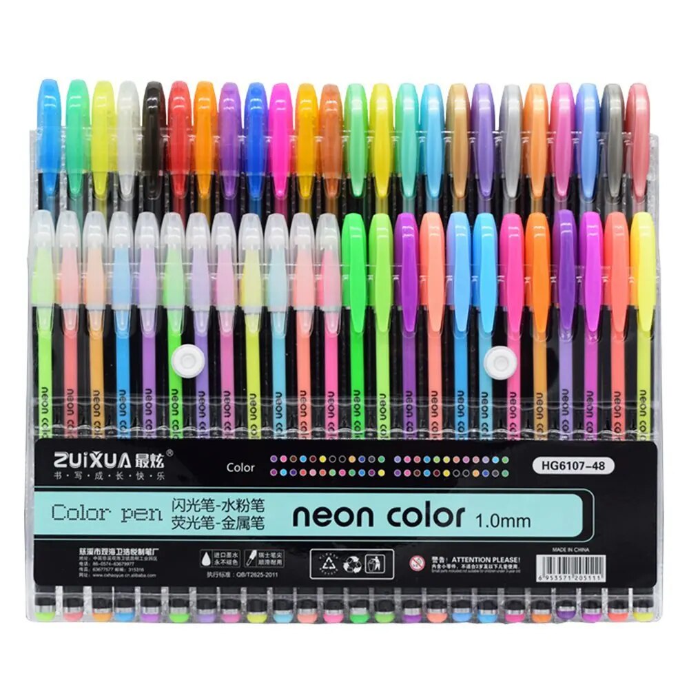 165-48-colors-gel-pens-set-glitter-gel-pen-for-adult-coloring-books