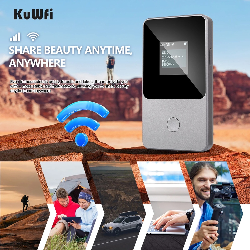 KuWfi Mobile 4G Router 150Mbps Pocket Mini Router Portable Wireless ...