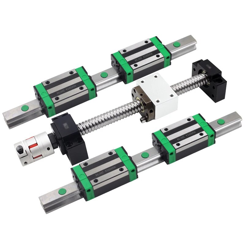 Ballscrew Kit sfu1605 sfu1204 1000mm 1200mm +Linear Rails HGR20 Square ...
