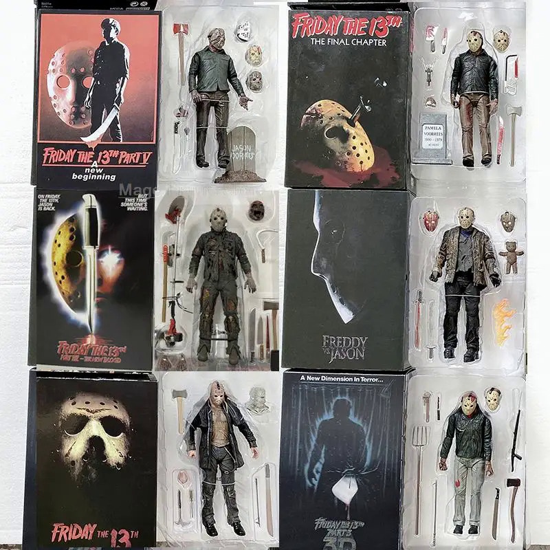 Neca Friday The 13th Figure Toys Freddy Jason Voorhees Blood Ultimate 