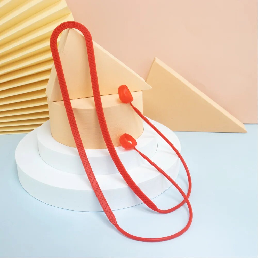 Silicone Anti-lost Rope Sweat-proof Wireless Earphone String Wireless ...