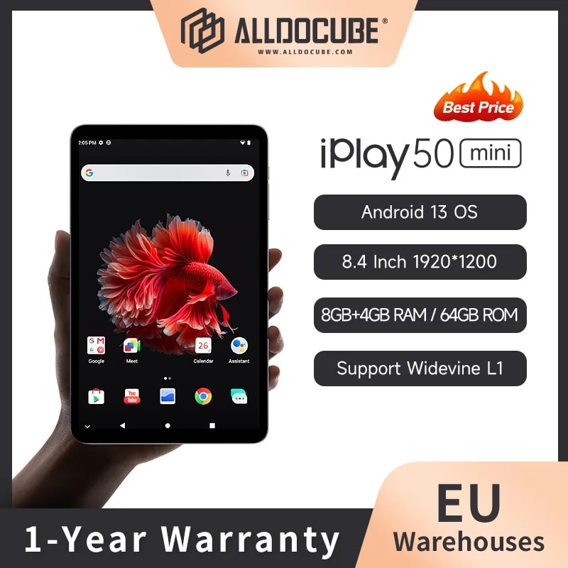 ☍Alldocube iPlay50 Mini 8.4 Inch Tablet Virtual Memory 8GB+4GB