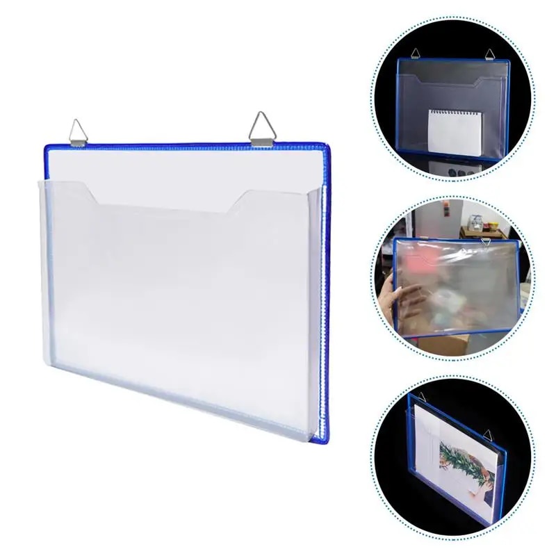 A4 Receipt Organizer Document Storage Bag Magnetic Folders Plastic File ...