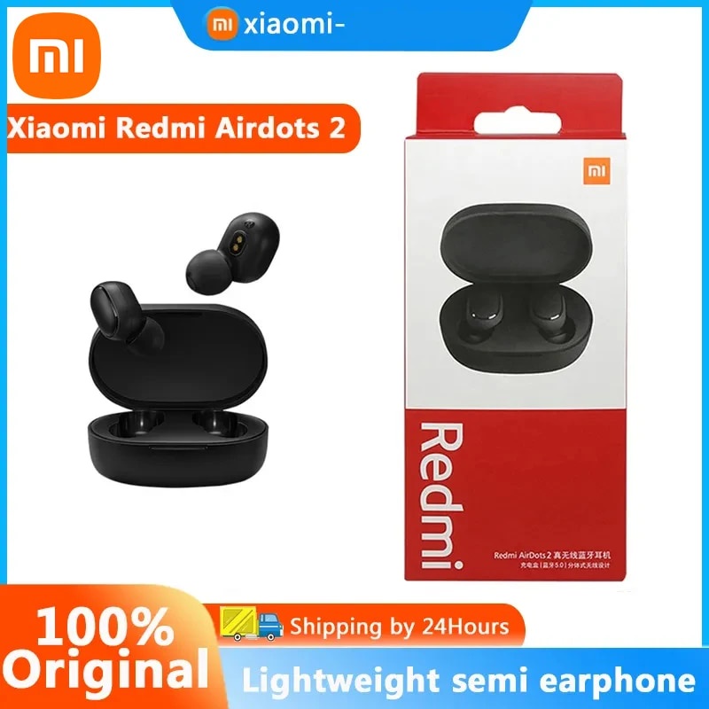 Original Xiaomi Redmi Airdots 2 Earphone Tws Wireless Bluetooth